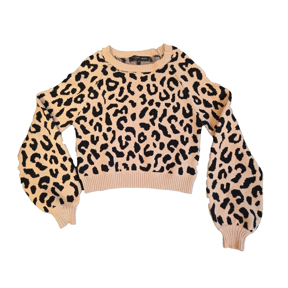 House Of Harlow 1960 x Revolve Leopard Callum Sweater Women's Size Small